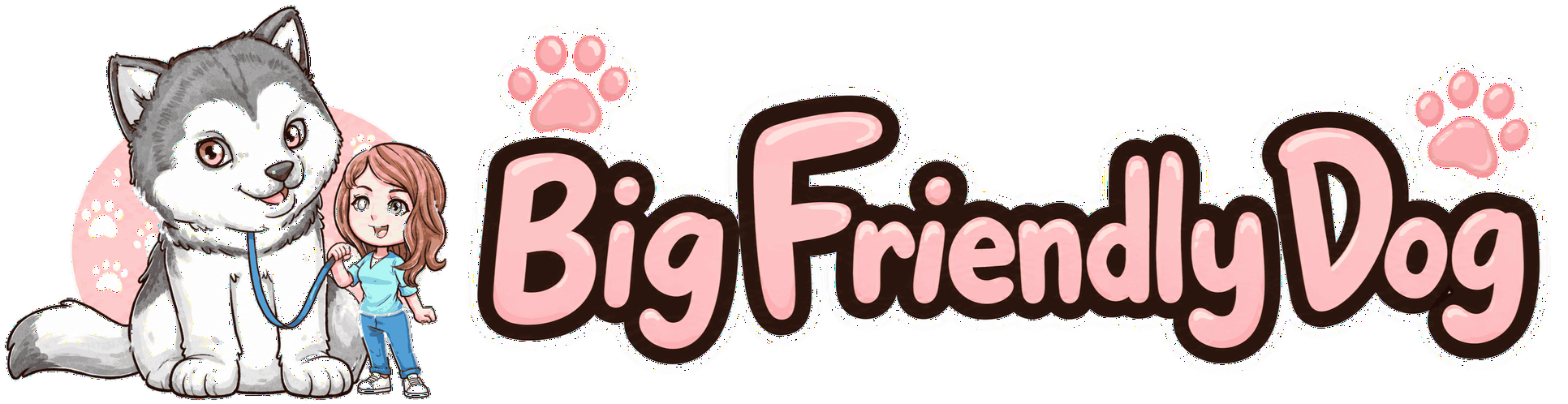 Big Friendly Dog Mobile Logo